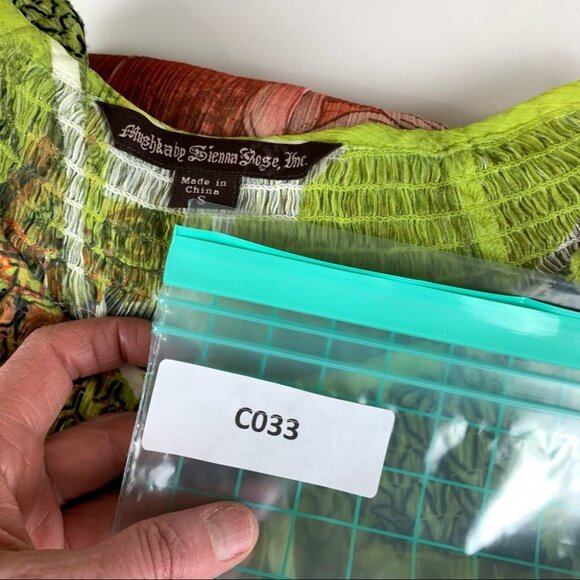 MUSHKA by Sienna, Inc Long Sleeved Sheer Tunic Top with Ruched Waist size Small - Picture 11 of 11